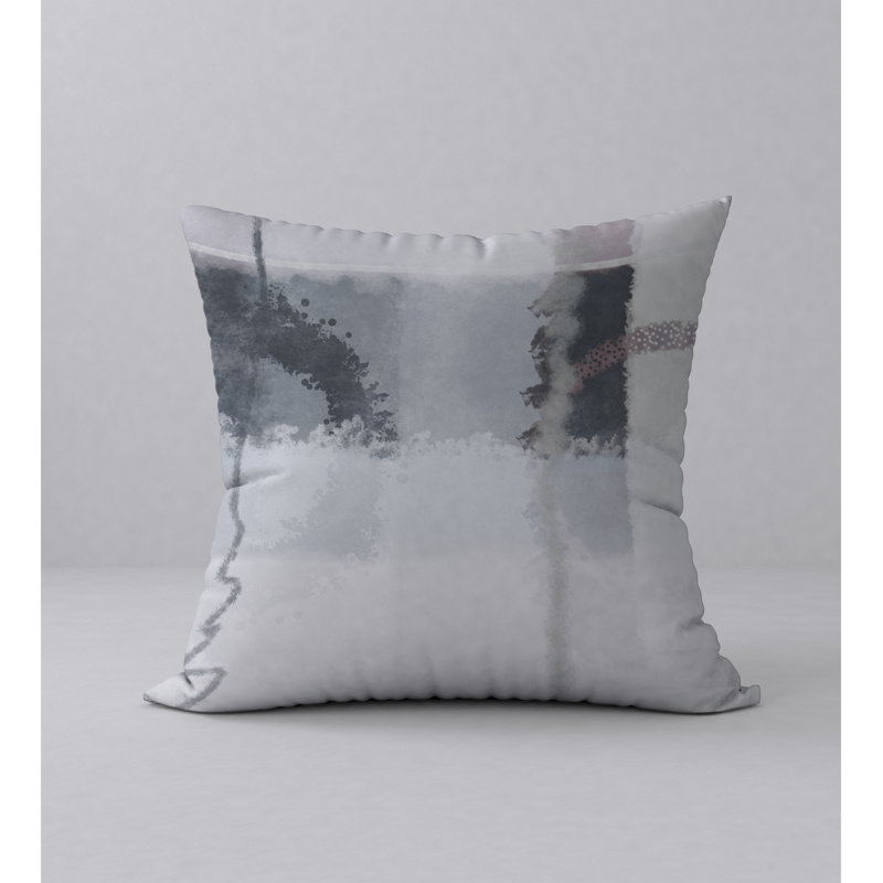 Abstract Reversible Throw Pillow, 18" x 18"