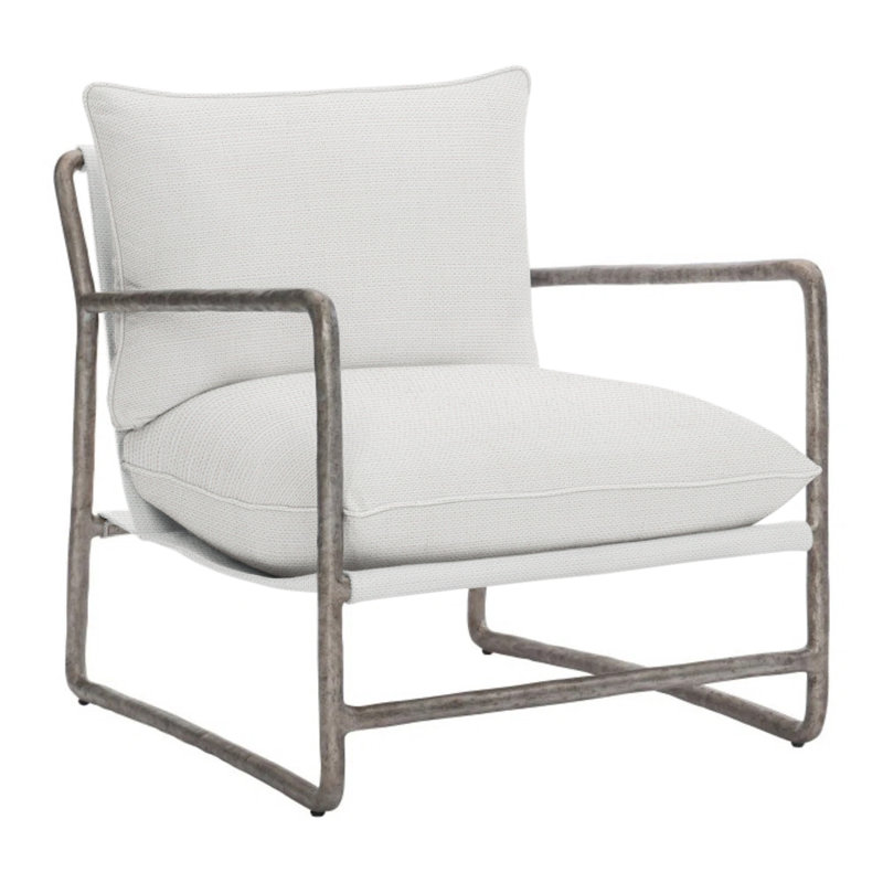 Sorrento Swivel Patio Chair with Cushions, White Linen 6016-000
