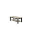 Table basse avec tablette de rangement ouverte