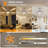 52" Ceiling Fan With Light, Remote & APP Control, Low Profile RGB Ceiling Fans Light, Reversible, 6 Speeds, 3000-6500K Stepless Dimming, Modern Ceiling Fan For Bedroom Indoor/Outdoor Use Wood-1667578175-1667578174