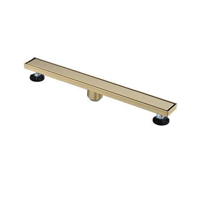 24 Inches Linear Shower Drain, Included Hair Strainer And Leveling Feet