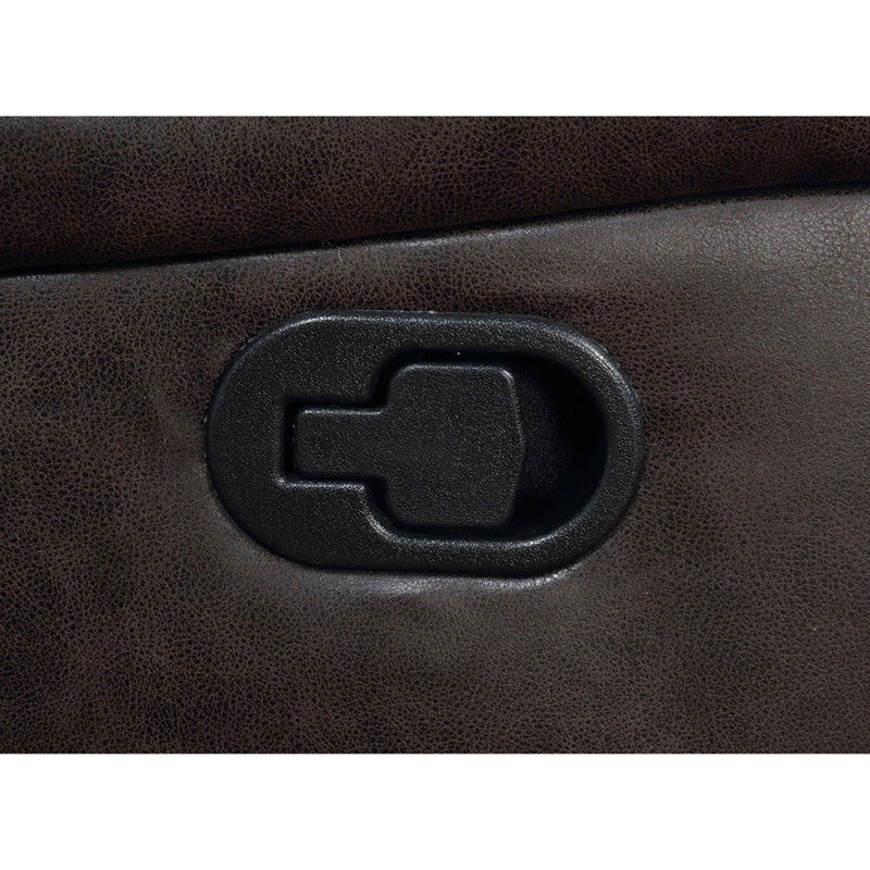 Causeuse-fauteuil rembourrée Brazelton, Brun