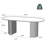 Tremell Modern Minimalist Oval Dining Table with Sintered Stone Tabletop, Double Pedestal Base Dining Table-1675164159-1675164152