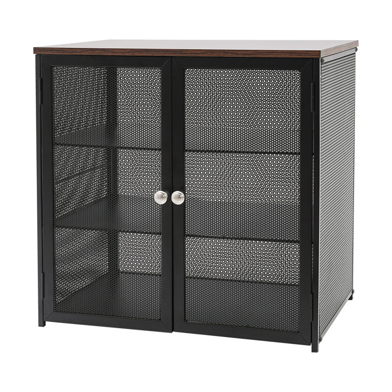 Armoire de rangement de comptoir de cuisine à 3 niveaux avec portes