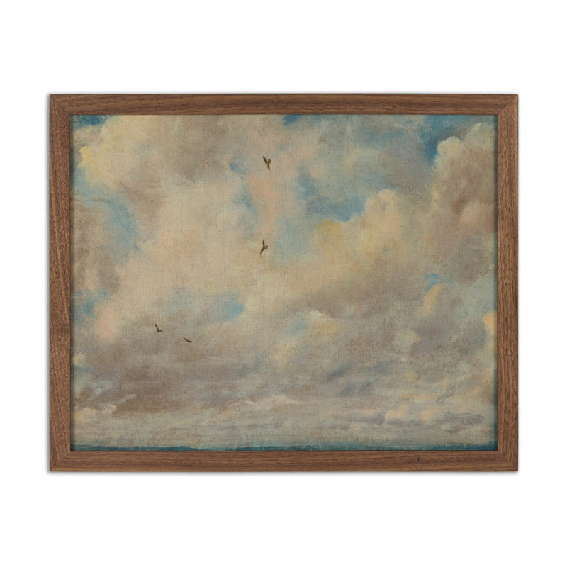 Cloud Study with Birds, 1821  by John Constable, 32"H x 40"W