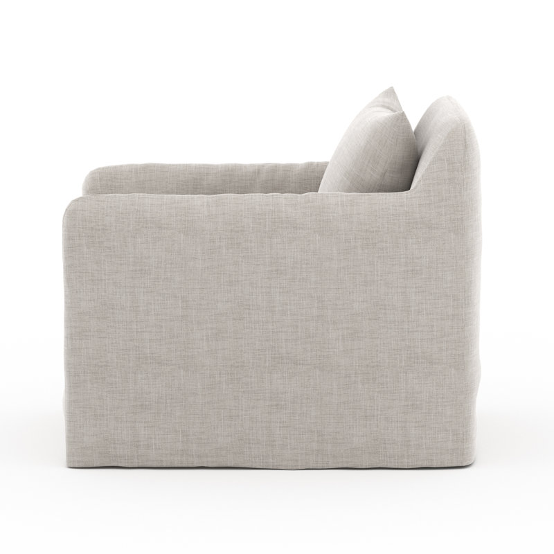 Dade Swivel Armchair, Stone Gray