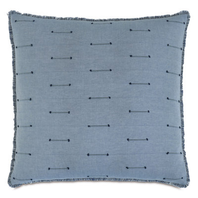 Housse et insert de coussin en coton Vizcaya en bleu Lodi