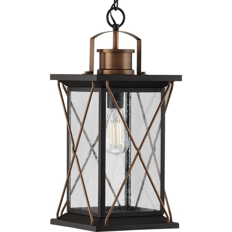 Barlowe Outdoor Hanging Lantern, Antique Bronze