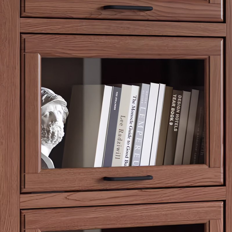 Une bibliothèque simple et stable, (3 tablettes) H 47,2 po x l 23,6 po x P 12,4 po, Marron foncé