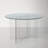 Panos Round Glass Top Dining Table