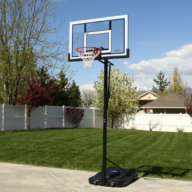 Lifetime Height Adjustable Portable Basketball Hoop (52" Polycarbonate Backboard)