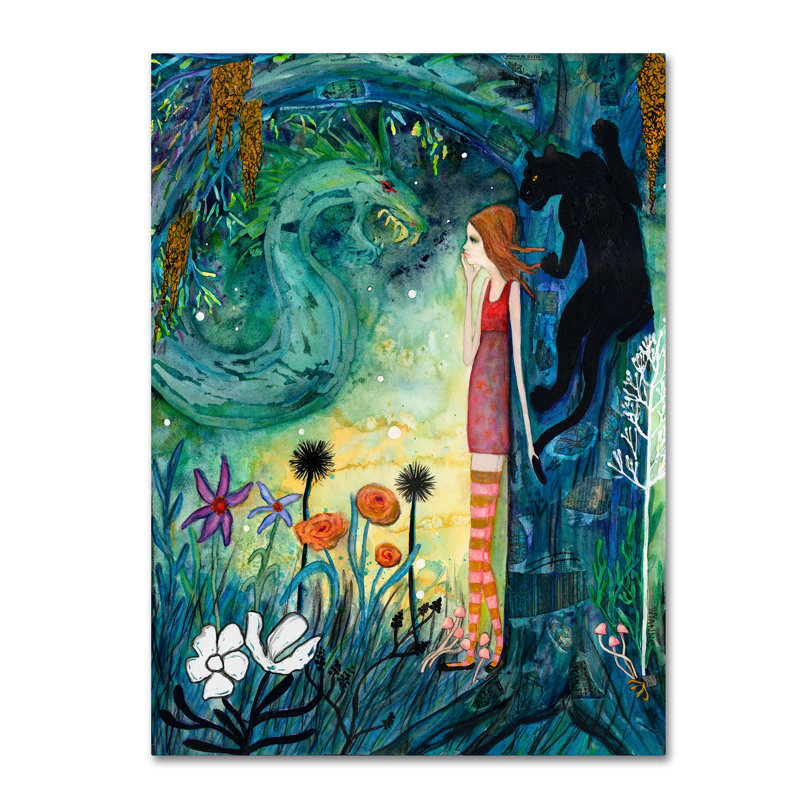 Berkley «Big Eyed Girl Can of Worms», reproduction sur toile tendue, H 24 po x l 18 po x P 2 po