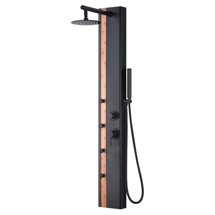 Eclipse Shower Panel with Rain Shower Head
