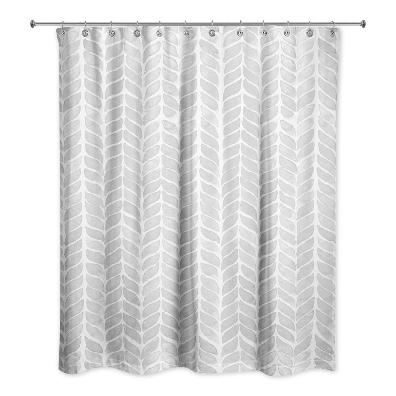 Rideau de douche simple Alisun, Gris clair