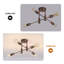 Coblitz 4- Light 51cm Dimmable Sputnik Sphere Semi Flush Mount Chandelier
