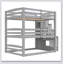 Triple Bunk Bed With Storage Staircase,Separate Design-1314187186