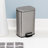 Steel Step On Kitchen Trash Can - 7.92 Gallons