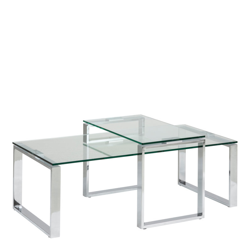 Shaylene 2 - Piece Living Room Table Set, Silver