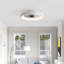 Ventilateur de plafond encastré à intensité variable 20 po avec lumières DEL Dianeshia-927327149
