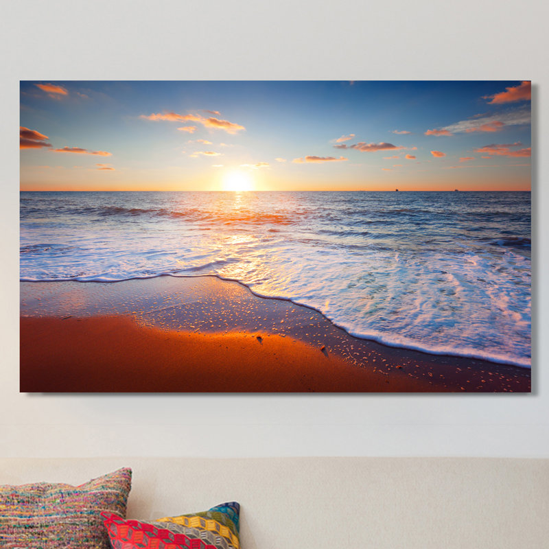 « coucher de soleil splendor iv », reproduction de photo sur toile tendue, H 28 po x l 48 po x P 1,5 po
