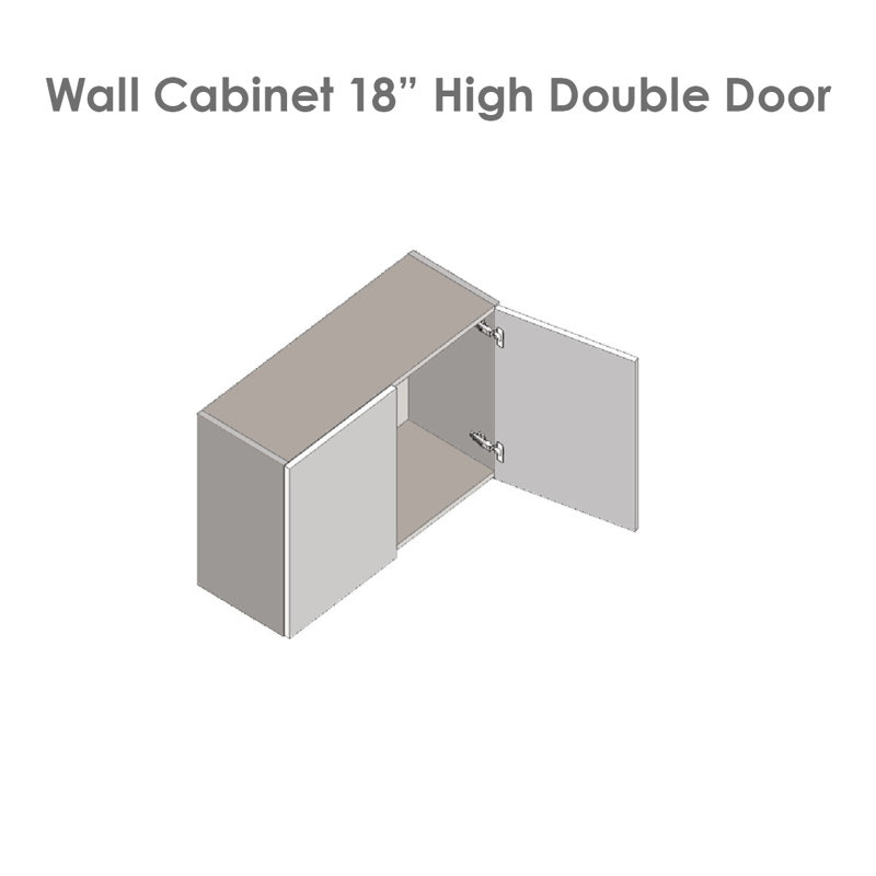 Armoire murale ouverte standard en panneau de particules H 18 po prête à assembler, Noir mat, H 18 po x l 30 po