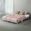 Structure de lit plateforme grise moderne