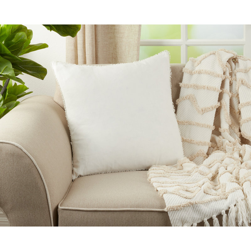 Coussin en lin Garter, Ivoire