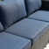 Ensemble de conversation modulaire de huit articles avec coussins