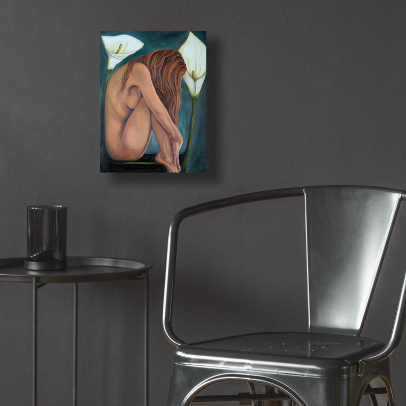 "Lilly" par Leah Saulnier, H 16 po x l 12 po x P 0,13 po