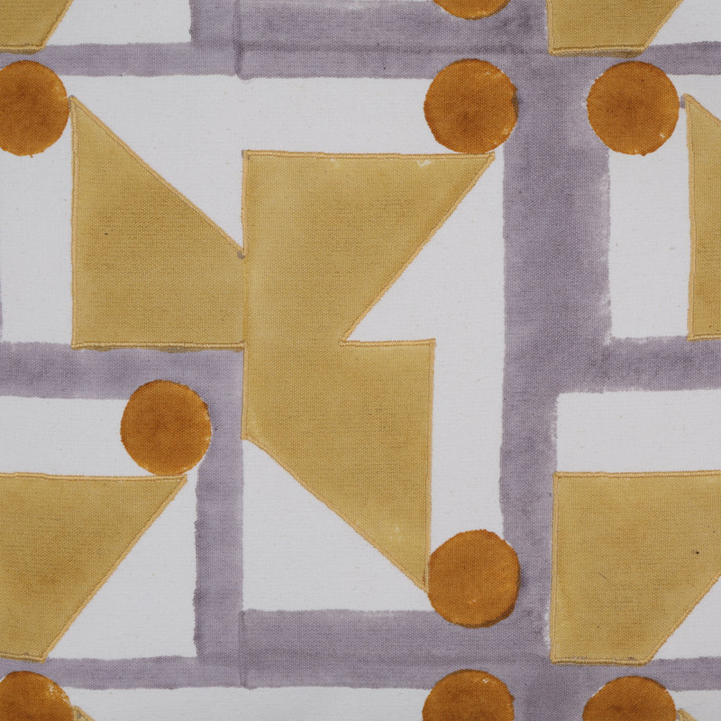 Circles and Triangles Pillow Cover 20x20 Inch, Yellow;Orange