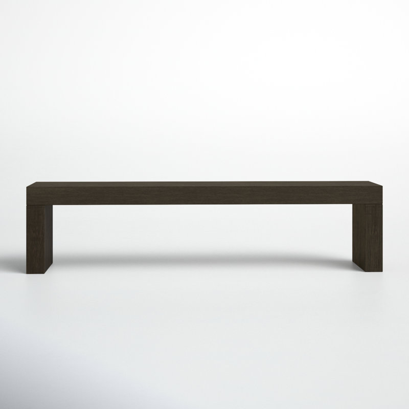 Adams Solid Wood Bench, Brown