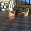 Carreaux de terrasse emboîtables en plastique, paquet de 44 - tuiles de patio extérieures imperméables 12 "x 12" pour la piscine, le balcon et la cour