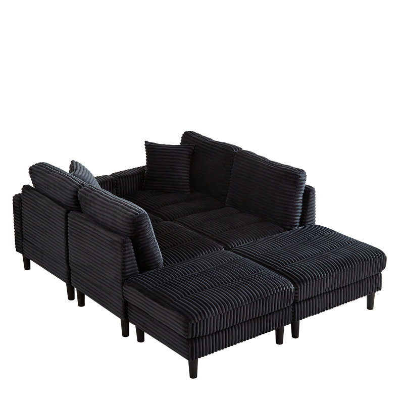 122.5-Inch Oversized U-Shaped Modular Sofa
