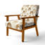 Chaise d'appoint moderne - Fauteuil Boho Calm Arches Brown-1842057387