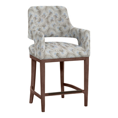 Josie Upholstered Stool with Solid Wood Frame