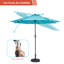 Parasol de marché éclairé 108,00 po Donyu-609550036