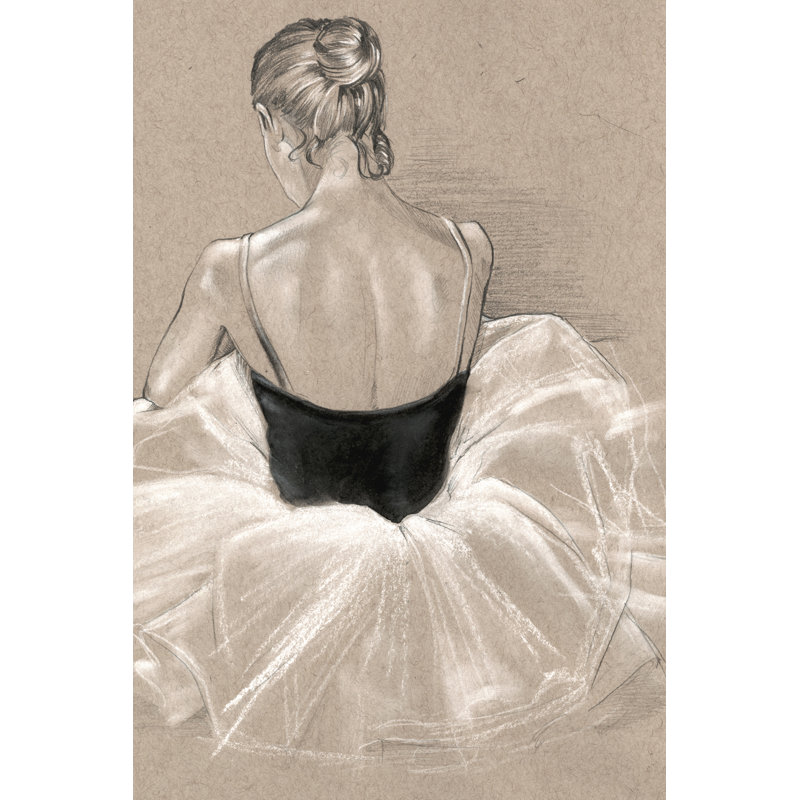 Ballet Study II by Jennifer Paxton Parker - Painting, 46cm H x 30cm W, Paper Print