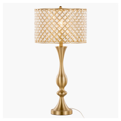 Lampe de table contemporaine en métal 27 po