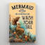 «Mermaid - Mermaid Wash Your Tail», reproduction d'art graphique sur toile tendue-2135773757