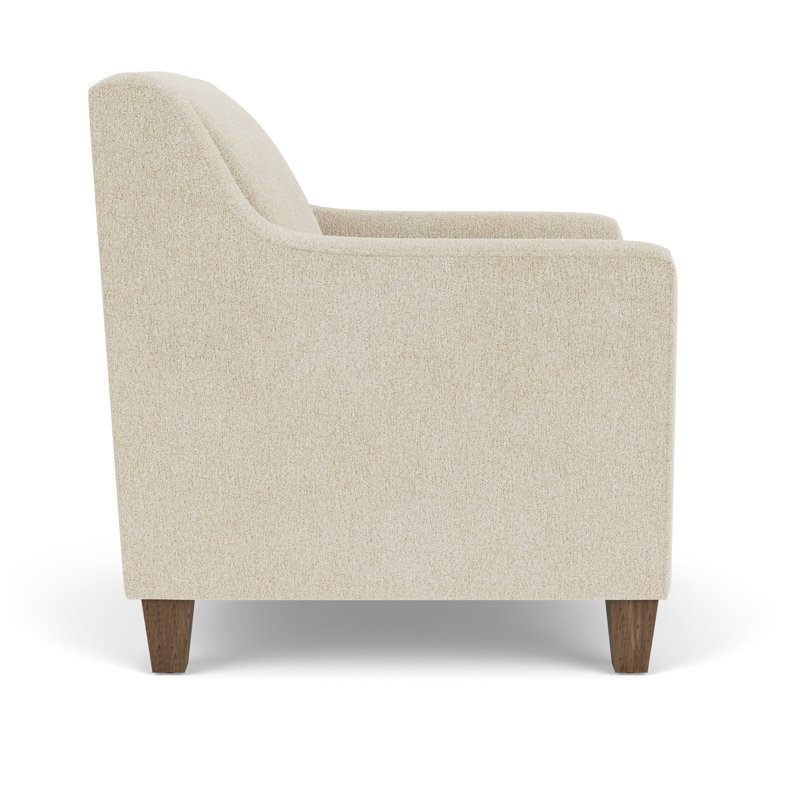 Armchair, Beige 100% Polyester