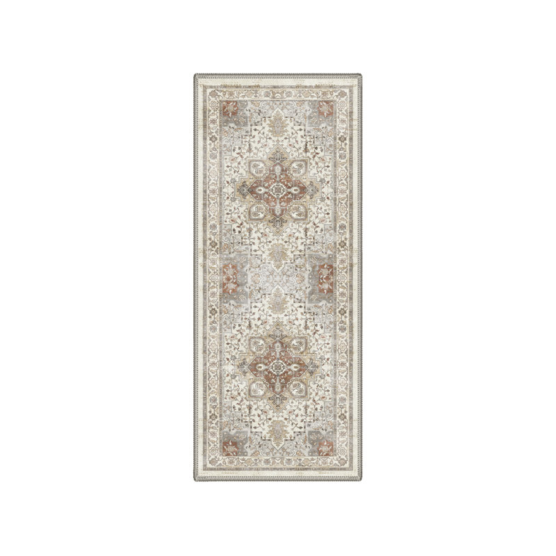 Tapis rond lavable à la machine Roehit, Rond 5 pi