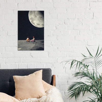 I Gave You The Moon For A Smile by Frank Moth - Wrapped Canvas Print
