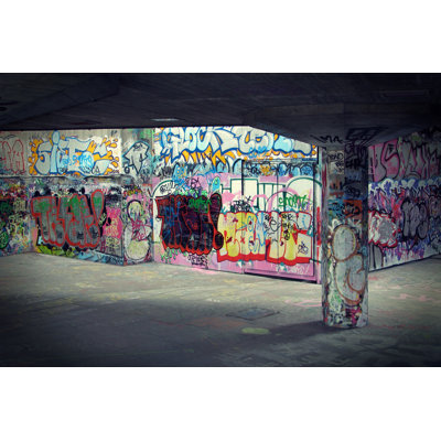 Southbank Graffiti 1 Piece Wrapped Canvas Wall Art