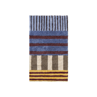 Washable Rug Color On Indigo Blue