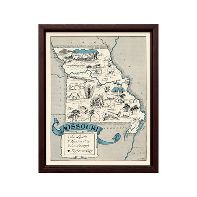 Carte illustrée du Missouri