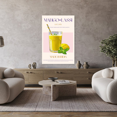 Art mural rafraîchissant «Mango Lassi»
