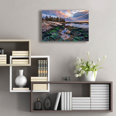 Art mural en verre Breakwater Bay «Tidal Serenity Ii» par Rick Berk