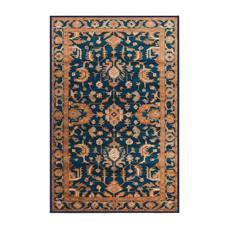 Tapis turc gris lavable à la machine, Rectangle de 5 pi x 8 pi