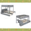 Lit superposé avec lit gigogne simple, rangement et bureau-566456765-566456754
