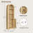 69.5" Tall Arched Bathroom Storage Cabinet with Fluted Doors and 5 Shelves-1208996653